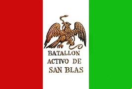 Bandera del Batallón de San Blas.