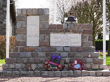 Le monument aux forces australiennes.