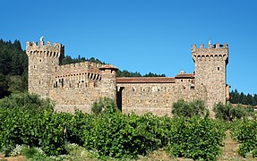 The castle as seen from the driveway