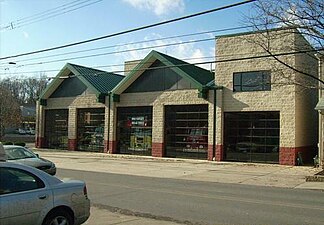 Crafton Volunteer Fire Hall, located at Noble and Bradford avenues