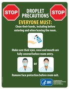 Droplet Precautions (in 2 languages)