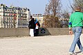 Esplanade Ben Gourion, Paris, near the Seine, in front of the Musée du Quai Branly