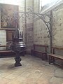 Baptismal font with gallows baptistery