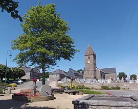The church and surroundings in Saint-Michel-de-Montjoie
