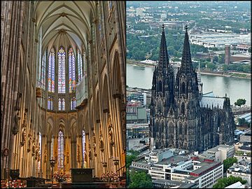 Rayonnant Gothic cathedral (Cologne cathedral)
