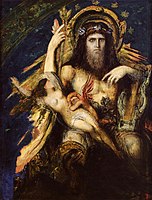 Jupiter and Semele, by Gustave Moreau (ca. 1890)