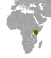 Location map for Kenya and Uganda.