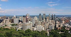 View of Montreal's skyline