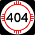 State Road 404 marker