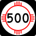 State Road 500 marker