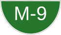 M-9 motorway shield}}