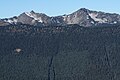 Marcus Peak (left) with Palisades Peak (right)
