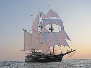 Peacemaker Marine 1 under full sail