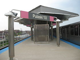 Image illustrative de l’article Pulaski (ligne rose du métro de Chicago)