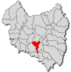 Location in Covasna County