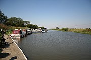 Moorings on the River Witham by Bardney Lock