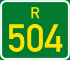 Regional route R504 shield