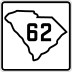 South Carolina Highway 62 marker