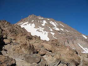 Le Savalan vu à 4 100 mètres d'altitude.