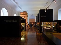 Montaje provisional de las salas del museo en febrero de 2010, durante las obras de remodelación integral.