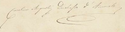 Princess Maria Carolina Augusta's signature