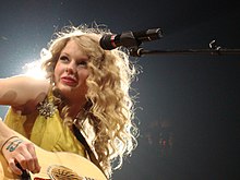 Taylor Swift on the Fearless Tour