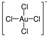 Struktur des Tetrachloroaurat-Ions