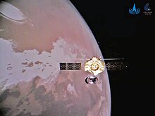 Tianwen-1 probe in Mars orbit.