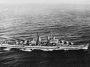 USS San Diego underway in 1944