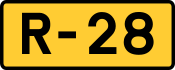 R-28 regional road shield}}