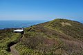 那岐山から西への縦走路