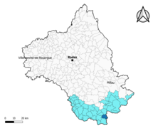 Tauriac-de-Camarès dans le canton des Causses-Rougiers en 2020.