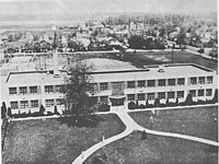 2nd Berne High School Building (1939-1973). Became "South Adams High School" in 1966.