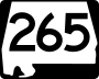 State Route 265 marker