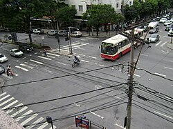 Cruzamento na avenida Augusto de Lima no Barro Preto