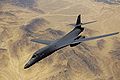 A B-1B in flight over Afghanistan