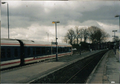 A picture of Banbury station. The picture is date stamped.