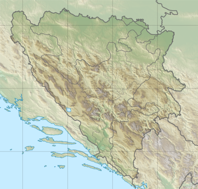 Location map Bosnia