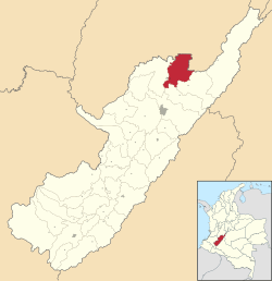 Location of the municipality and town of Villavieja, Huila in the Huila Department of Colombia.