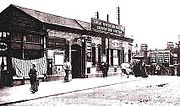 The station building in c.1910