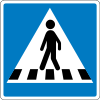 E17: Pedestrian crossing. (Variant:[fn 22])