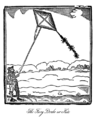 Image 10Woodcut print of a kite from John Bate's 1635 book The Mysteryes of Nature and Art (from History of aviation)