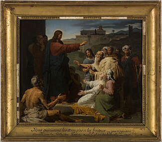 Jesus healing the lame and blind, 1817