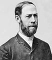 Image 14Heinrich Rudolf Hertz (1856–1894) proved the existence of electromagnetic radiation. (from History of radio)