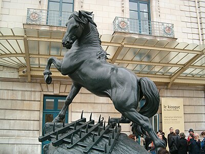 Cheval à la herse by Pierre Louis Rouillard.