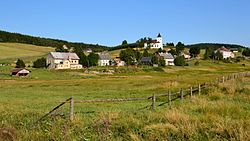 Eastern part of Kalek with the Church of Saint Wenceslaus