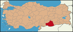 Localisation de Şanlıurfa (province)