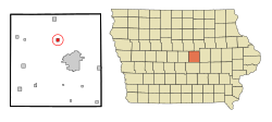 Location of Albion, Iowa