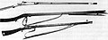 Chinese wall gun (centre) with bipod.