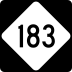 North Carolina Highway 183 marker